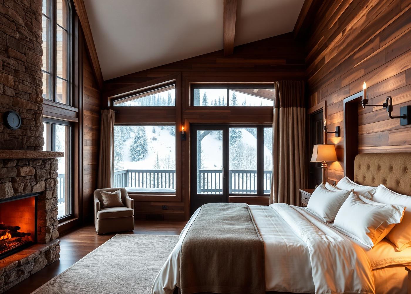 Primary suite with mountain views